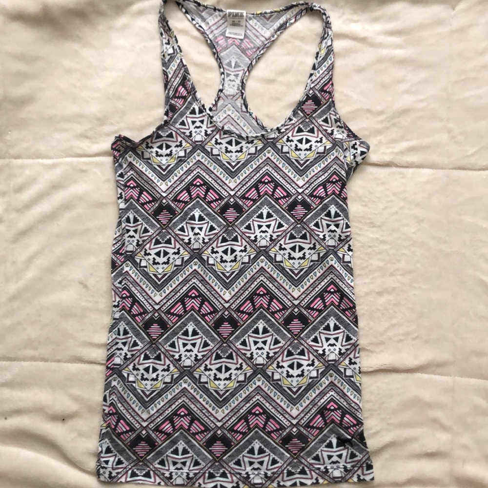 Pink brand tank top